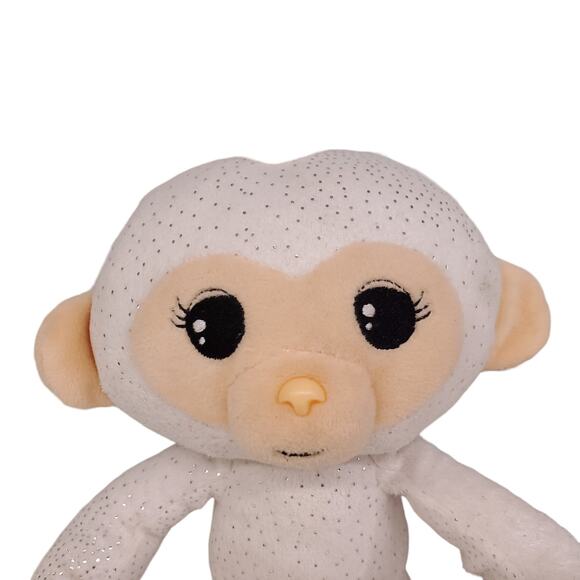 Fingerlings White Plush Monkey Sparkles Glitter 9" Posable Arms Stuffed Animal - Picture 2 of 11